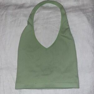 Aritzia Ribbed Halter Tank Top